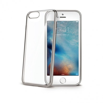 Celly Laser ümbris Apple iPhone 7 Plusile, läbipaistev hõbedane
