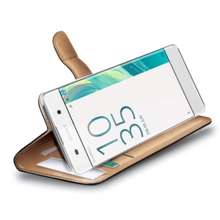 Celly Wally mobiiliümbris Sony Xperia X'le, must