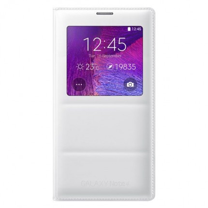 Samsung Galaxy Note 4 mobiilitikott S-View Cover, valge