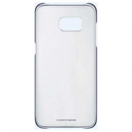 Samsung Galaxy S7 Edge Clear Cover telefonikate, läbipaistev ( must raam )