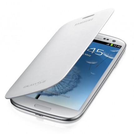 Samsung Galaxy S3 mobiilitikott Flip Cover, valge