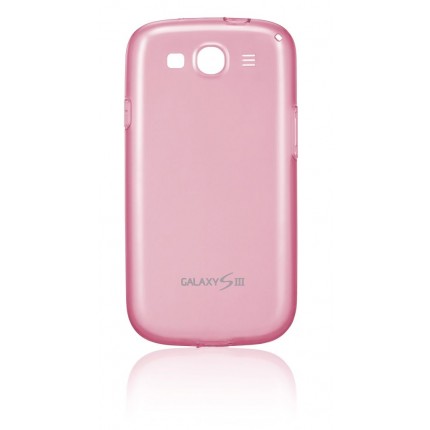 Samsung Galaxy S3 mobiilitikott Protective Cover, läbipaistev roosa