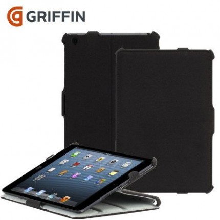 Griffin Journal ümbris iPad Airile, must