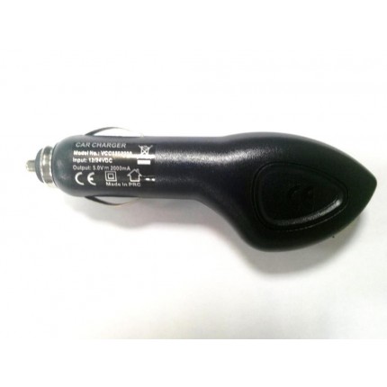 Autolaadija USB pesaga 2A, must (PC-USB2A)