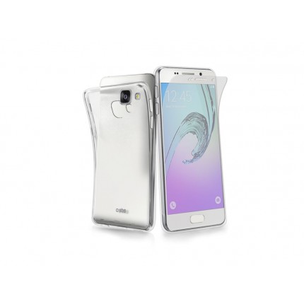 SBS Aero ümbris Samsung Galaxy A3 2016'le, läbipaistev, koos ekraani kaitsekilega