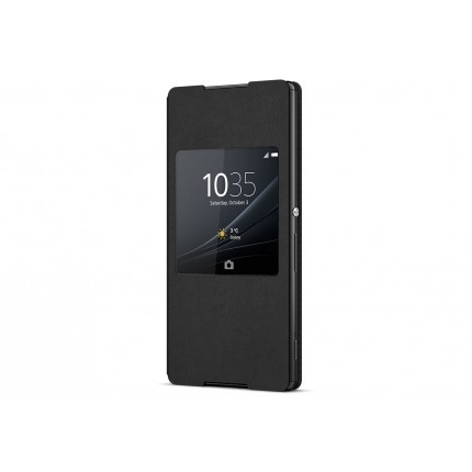 Sony Style Cover Window mobiiliümbris Sony Xperia Z3+'le, must
