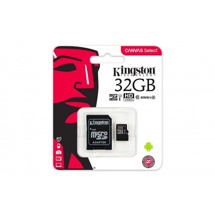 Kingston Canvas Select 32GB MicroSDHC Class10 mälukaart
