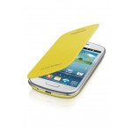 Samsung Galaxy S3 mini mobiilitikott Flip Cover, kollane