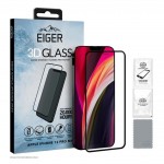 Eiger 3D Fullscreen Glass - 9H kaitseklaas servast servani, iPhone12 Pro Max, musta äärega