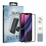 Eiger 3D Fullscreen Glass - 9H kaitseklaas servast servani, iPhone 11 Pro Max / XS Max'ile, musta äärega
