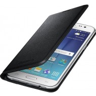 Samsung Galaxy J5 ümbris Flip Wallet Cover, must