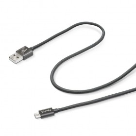Celly Micro USB - USB tekstiilkattega kaabel 1m