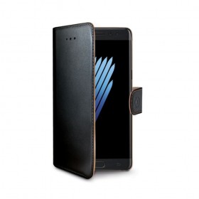 Celly Wally rahakott stiilis mobiiliümbris Samsung Galaxy Note 7, must 