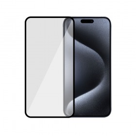 Fonex 3D kaitseklaas, iPhone 15 Pro, musta äärega