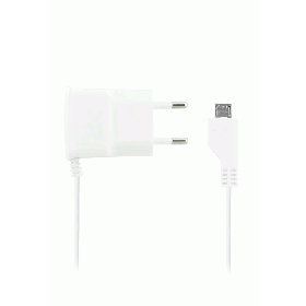 Fonex micro-USB SLIM võrgulaadija, 1A, valge