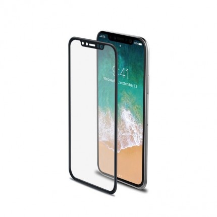 Celly 3D GLASS Full Screen Tempered Glass Screen Protector for Apple iPhone X