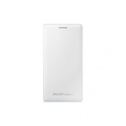 Samsung Galaxy Grand Prime Flip Wallet Cover, white