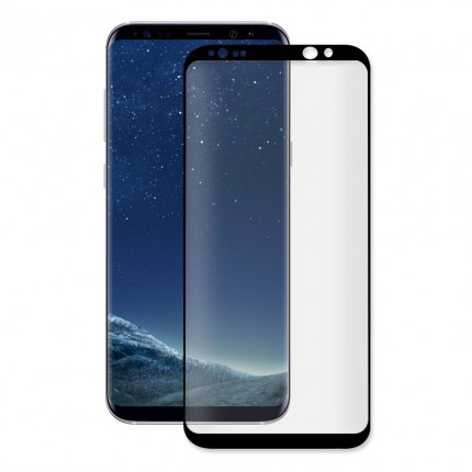 Eiger 3D GLASS Full Screen Tempered Glass Screen Protector for Samsung Galaxy S8+ in Clear/Black
