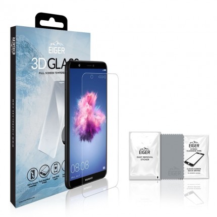 Eiger 3D GLASS Full Screen Tempered Glass Screen Protector for Huawei P Smart in Clear