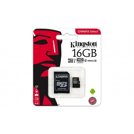 Kingston 16GB MicroSDHC Class10 memory card