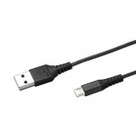 Celly Micro-USB - USB cable with nylon coating, black