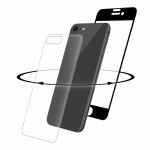 Eiger 3D 360 GLASS Tempered Glass Screen Protector for Apple iPhone 8 in Clear/Black