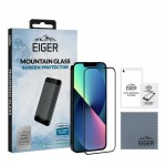 Eiger 3D GLASS Full Screen Tempered Glass Screen Protector for iPhone 13 / 13 Pro in Clear/Black