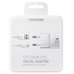Official Samsung Travel Adapter with USB-C Cable - White