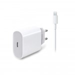 Fonex 20W charger with Typc-C (PD) port and Type-C to Lightning cable, White