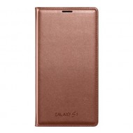 Samsung Galaxy S5 Flip Wallet Cover, golden rose
