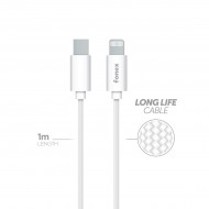 Fonex 20W Ultra-strong Type-C to Lightning charge and data cable | 1 m | White