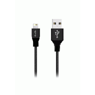 Fonex Lightning extra strong textile iPhone / iPad - USB cable, black