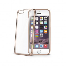 Celly Laser cover for Apple iPhone 6, transparent golden color