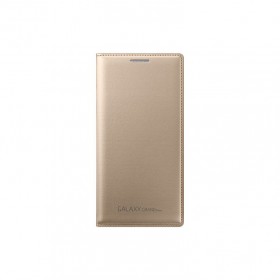 Samsung Galaxy Grand Prime Flip Wallet Cover, gold