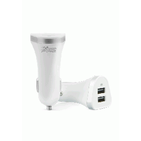 Fonex 2xUSB car charger 4.8a Speed Charge, white